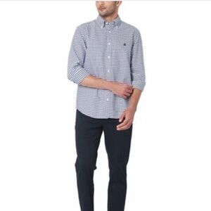 Brooks Brother’s/Red Fleece Navy Gingham Button Down, XL